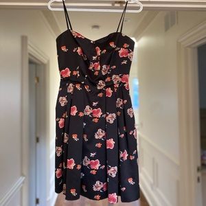 Jill Stuart flower pattern dress in navy blue